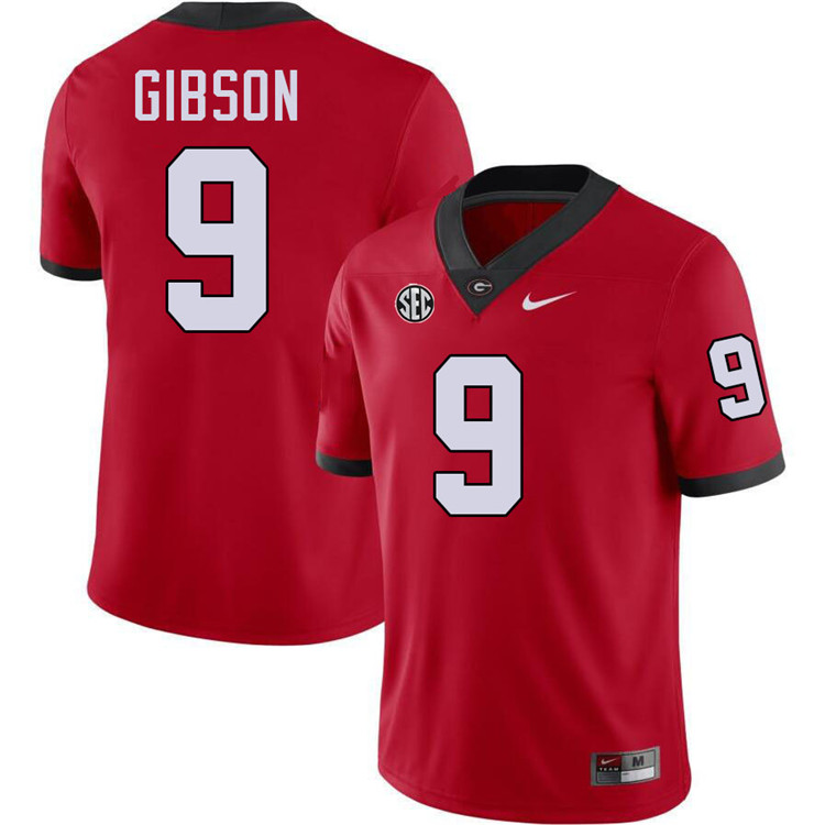 Isaiah Gibson Georgia Jersey,University Of Georgia Bulldogs Football Jersey,Uniforms,Gears-Red